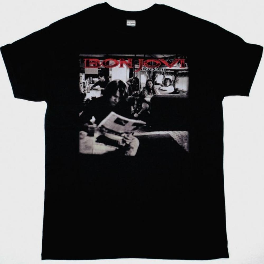 Bon Jovi Crossroad Tour New Black T Shirt